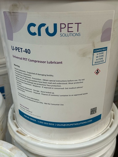 [U-PET 40 Oil] Premium PET Compressor Lubricant